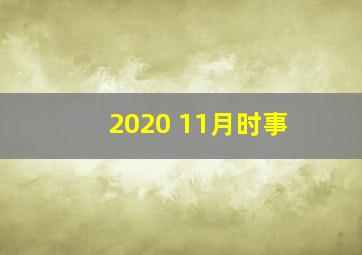 2020 11月时事